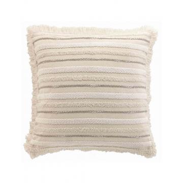 Μαξιλάρι εκρού woven cotton 60x60cm