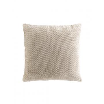 Μαξιλάρι embossed flannel μπεζ 45x45cm