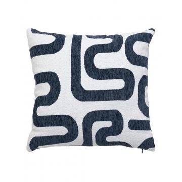 Μαξιλάρι Jacquard μπλε λευκό 40x40cm