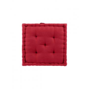 Μαξιλάρι matress βαμβ.50Χ50Χ10 κόκκινο