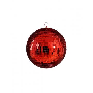 Μπάλα disco mirror κόκκινη 25εκ.