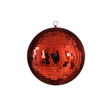 Μπάλα disco mirror κόκκινη 30εκ.