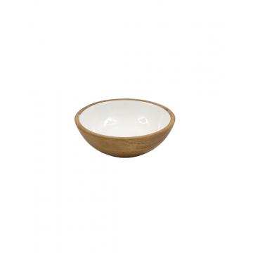 Μπωλ mango enamel λευκό Φ17,5cm