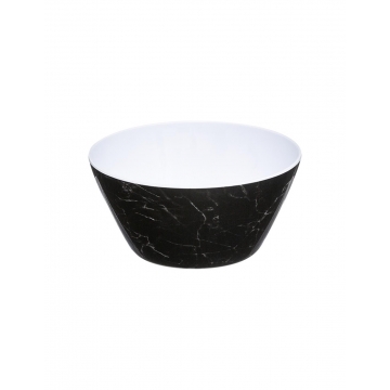 Μπωλ μαύρο μελαμίνης marble Φ15