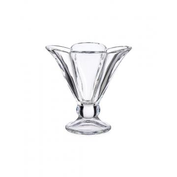 Μπωλ παγωτού γυάλ.λουλούδι με πόδι 200ml/10,5x12cm