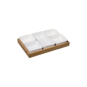 Μπωλ πορσ.Χ5 σε βάση bamboo 28Χ18,8