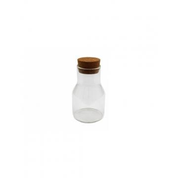 Μπουκάλι γυάλ. καπάκι φελλός 600ml/9x15CM