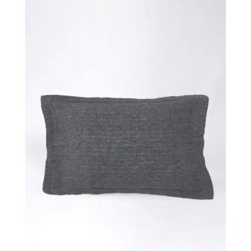 Διακοσμητική Oxford Μαξιλαροθήκη Nairi 50x70+3cm 50x70 3cm Ανθρακί