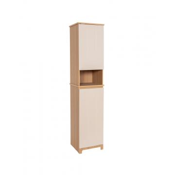 Ντουλάπι mdf με 1ράφι /2πόρτες εκρού 36x38x173cm