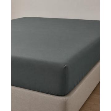 Microsilk Μονόχρωμο Σεντόνι με Λάστιχο Oscar 6 Αποχρώσεις Διπλή (140x200+40cm) Ανθρακί