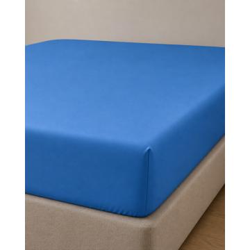 Microsilk Μονόχρωμο Σεντόνι με Λάστιχο Oscar 6 Αποχρώσεις Μονή (100x200+40cm) Μπλε