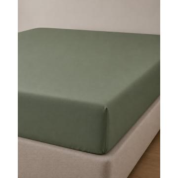 Microsilk Μονόχρωμο Σεντόνι με Λάστιχο Oscar 6 Αποχρώσεις Μονή (100x200+40cm) Χακί
