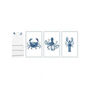 Πετσέτα κουζίνας "SEALIFE" 100% cotton 45x65cm σ/3