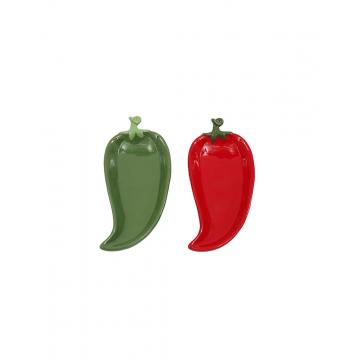Πιατέλα "CHILLI" 2χρώματα 22x10cm