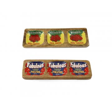 Πιατέλα mango "TOMATOES" 30x10cm