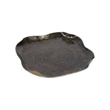 Πιατέλα μεταλ. Μαύρη Φ38 Η4cm