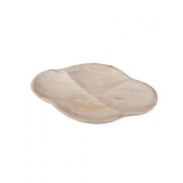 Πιατέλα σερβ.paulownia  οβάλ φυσικό 39,5Χ25Χ4cm