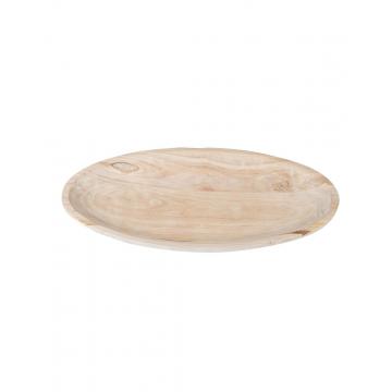 Πιατέλα σερβ.paulownia οβάλ φυσικό 50Χ27,5Χ6cm
