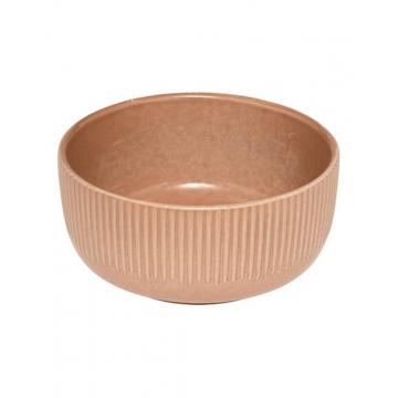 Πιάτο βαθύ "Chloe" stoneware μόκα Φ14cm