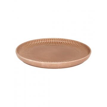 Πιάτο "Chloe" stoneware μόκα Φ20cm