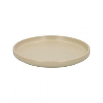 Πιάτο γλυκού μπεζ Stoneware Φ20cm