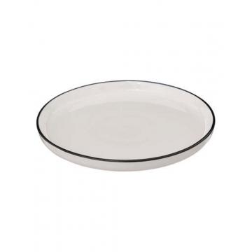 Πιάτο γλυκού πορσελάνη new bone china λευκή Φ20cm