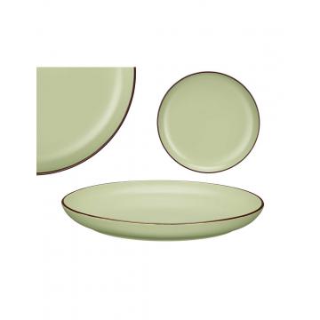 Πιάτο  κεραμικό "OLIVE GREEN" 26x3cm
