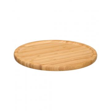 Πιάτο στρογγυλό bamboo φυσικό Φ26cm