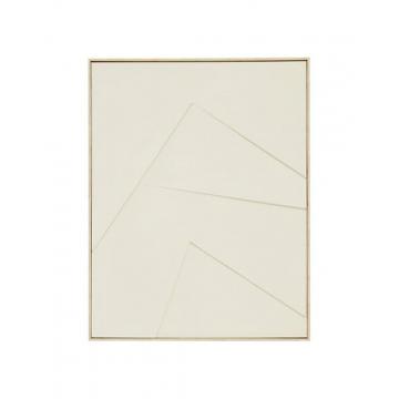 Πίνακας 3D "MAKANA" εκρού 100x78cm