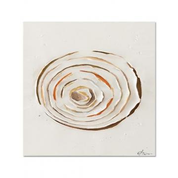 Πίνακας  χειρ.ζωγραφ.με ξυλινο πλαίσιο, "multi color scratched rose" 50x50 cm