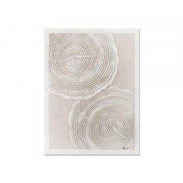 Πίνακας   χειρ.ζωγραφ.με ξυλινο πλαίσιο,"white wood print" 60x90 cm
