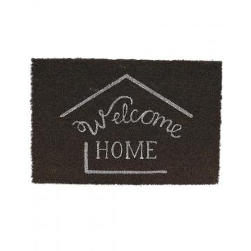 Ποδόμακτρο κοκοφοίνικας γκρι "Welcome home"40x60cm