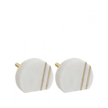 Πόμολο μεταλ.marble σ/2 Φ4