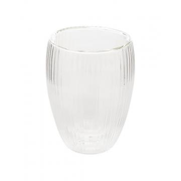 Κούπα γυαλ.διπλό τοίχωμα capuc./σοκολάτας  28cl/Φ8,5 Η11cm