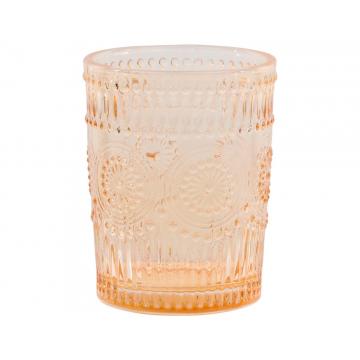 Ποτήρι νερού πορτοκαλί s/4 κλασικό 240ml/7,8x10cm