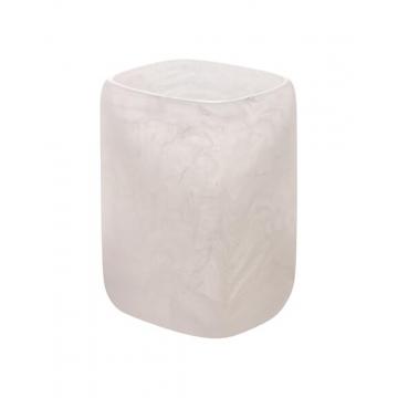 Ποτήρι οδοντόβουρτσας marble εκρού polyresin 8,2x7x11,3cm