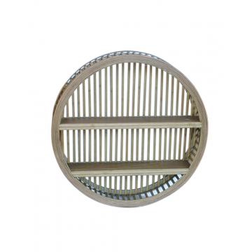 Ραφιέρα bamboo καφέ χρ. Στρογγ Φ51Χ12,5