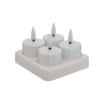 Ρεσώ 4 led επαναφορτιζόμενα σε βάση 9,9 x 7 x 10,2 cm