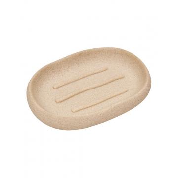 Σαπουνοθήκη μπεζ polyresin 13,1x9,2x2,3cm
