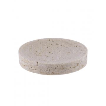 Σαπουνοθήκη polyresin "STONE FINISH" φυσικό Φ 11,4 Η1,9 cm