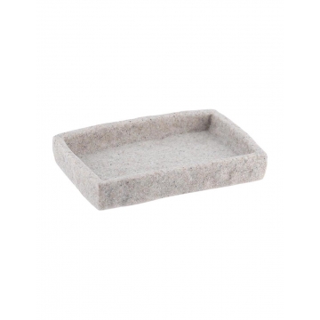 Σαπουνοθήκη polyresin stone γκρι