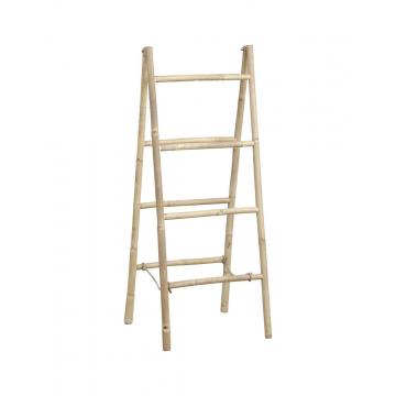 Σκάλα /κρεμάστρα διπλή πτυσ.καλαμι bamboo 52X48X100