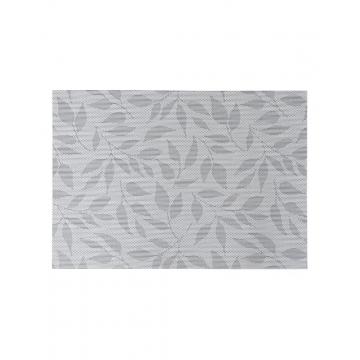 Σουπλά PVC γκρι με φύλλα 50x35cm