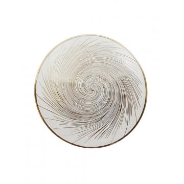 Σουπλά στρογγ. PVC "SPIRALE" χρυσό Φ38cm