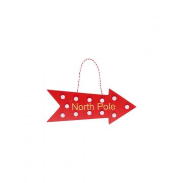 Ταμπέλα LED βέλος NORTH POLE 20,5X2,2X8cm