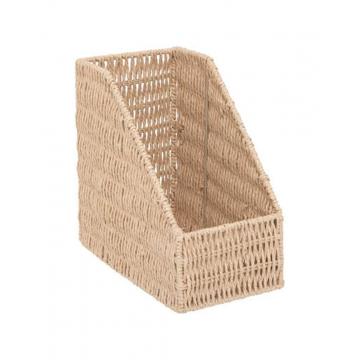 Θήκη γραφείου τεχν.RAFFIA φυσικό 15,5x26x27cm