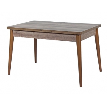 Τραπέζι MDF επεκτεινόμενο 130+35x80x80 KELEBEK χρώμα AK-1235 SACRAMENDO