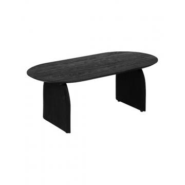 Τραπέζι σαλονιού ξύλινο μαύρο 120x60x45cm