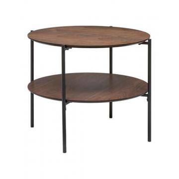Τραπέζι σαλονιού MDF με μεταλ.πόδια Φ63,2 Η52cm