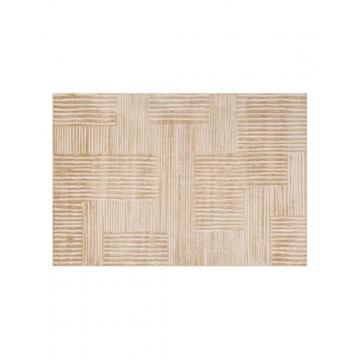 Χαλί εκρού με σχέδια polypropylene160x235cm